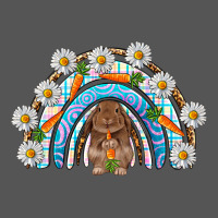 Easter Bunny With Carrot Rainbow Easter Day Zipper Hoodie | Teevron