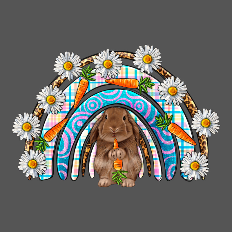 Easter Bunny With Carrot Rainbow Easter Day Zipper Hoodie by HowdyJamesFarm | Teevron