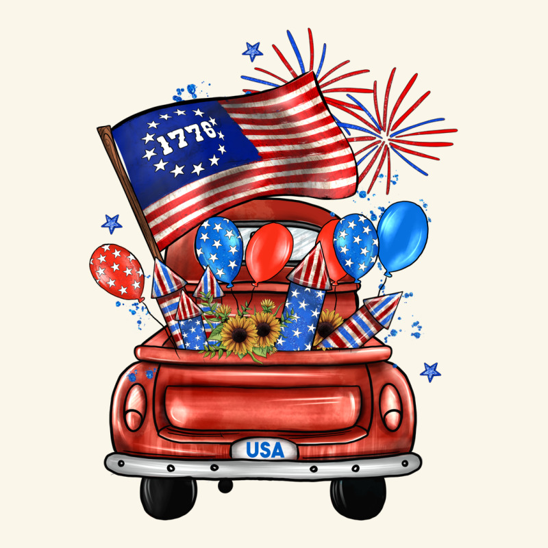 Farm Truck,america Flag Premium Hoodie by JahusDesignShop | Teevron