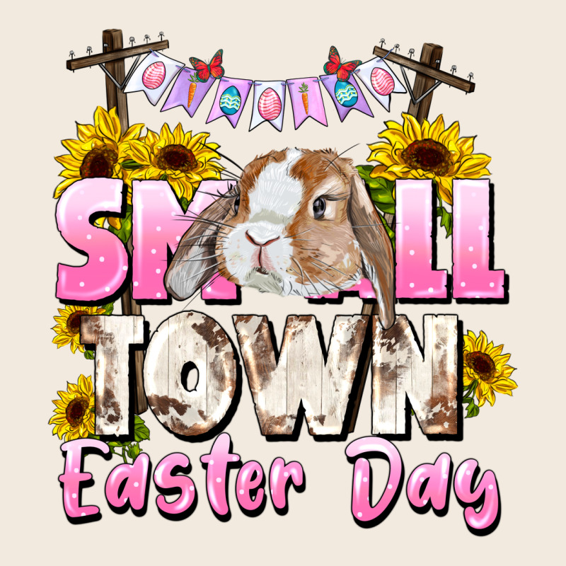 Small Town Easter Day Zipper Hoodie by CowGirlArtShop | Teevron
