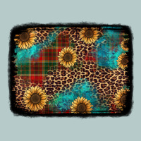 Christmas Sunflowers And Buffalo Plaid Background Heavy Core Tee | Teevron