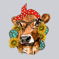 Western Cow With Sunflowers And Gemstone Heavyweight Sweatshirt | Teevron