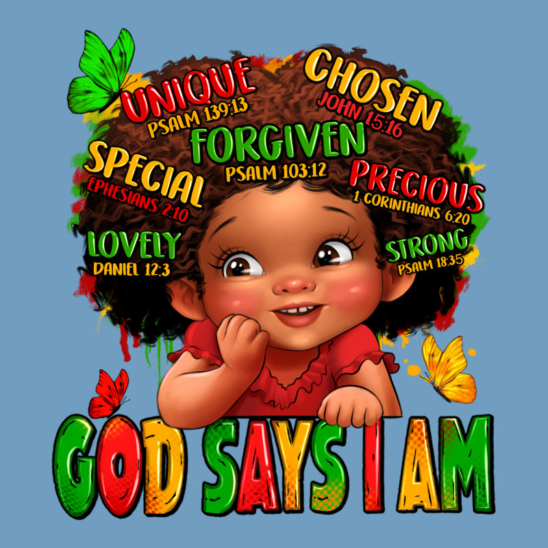 God Says I Am Juneteenth Kid Urban Heavy Tee by LillyAllenDesigns | Teevron
