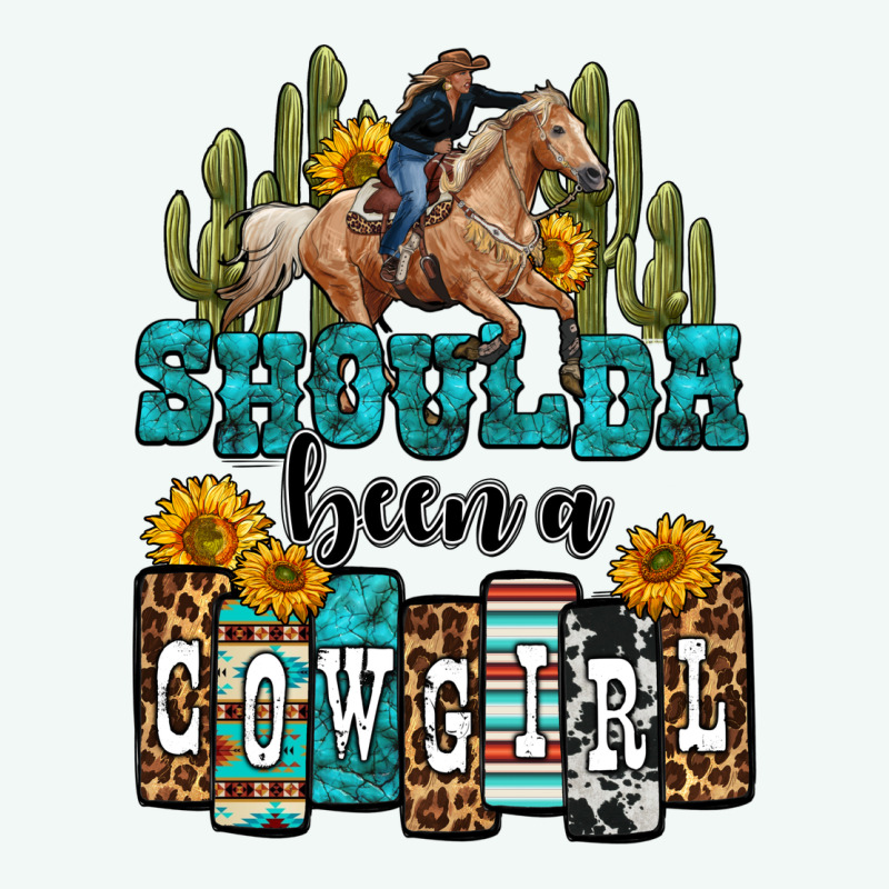 Shoulda Been A Cowgirl Premium Hoodie by OliviaCreatesArt | Teevron