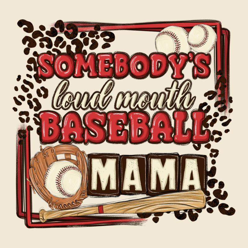 Somebody's Loud Mouth Baseball Mama Premium Tee by MaliasSmallBusiness | Teevron