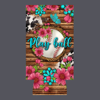 Play Ball Baseball With Pink Flowers 12 Oz Slim Can Cooler Vintage Hoodie | Teevron