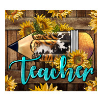 Western Teacher Pencil With Sunflowers | Teevron