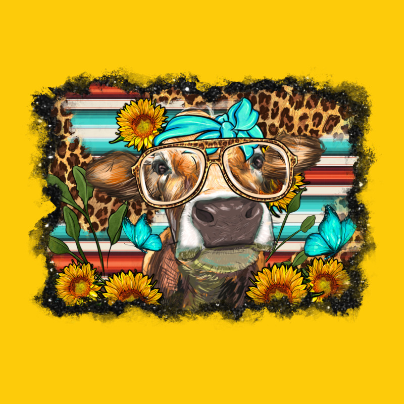 Sunflower Cow Olivia Premium Hoodie by OliviaCreatesArt | Teevron