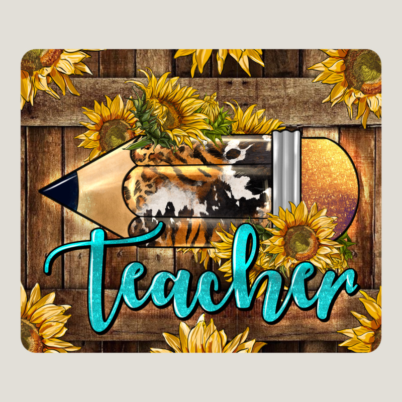 Western Teacher Pencil With Sunflowers Heavy Core Tee by LillyAllenDesigns | Teevron