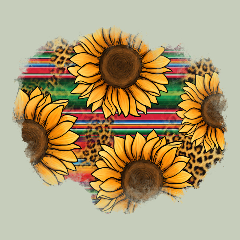 Sunflower Leopard Serape Patch Ladies Tee by Jasminsmagicworld | Teevron