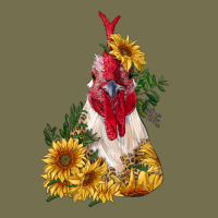 Sunflower Rooster With Leopard Vintage Hoodie | Teevron