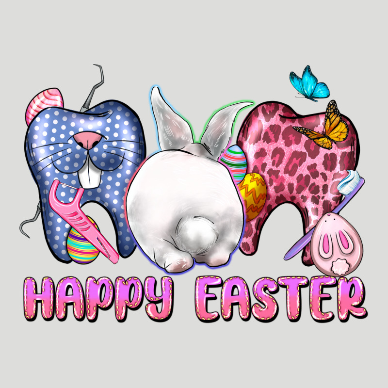 Happy Easter Dental Easter Day Zipper Hoodie by CowGirlArtShop | Teevron