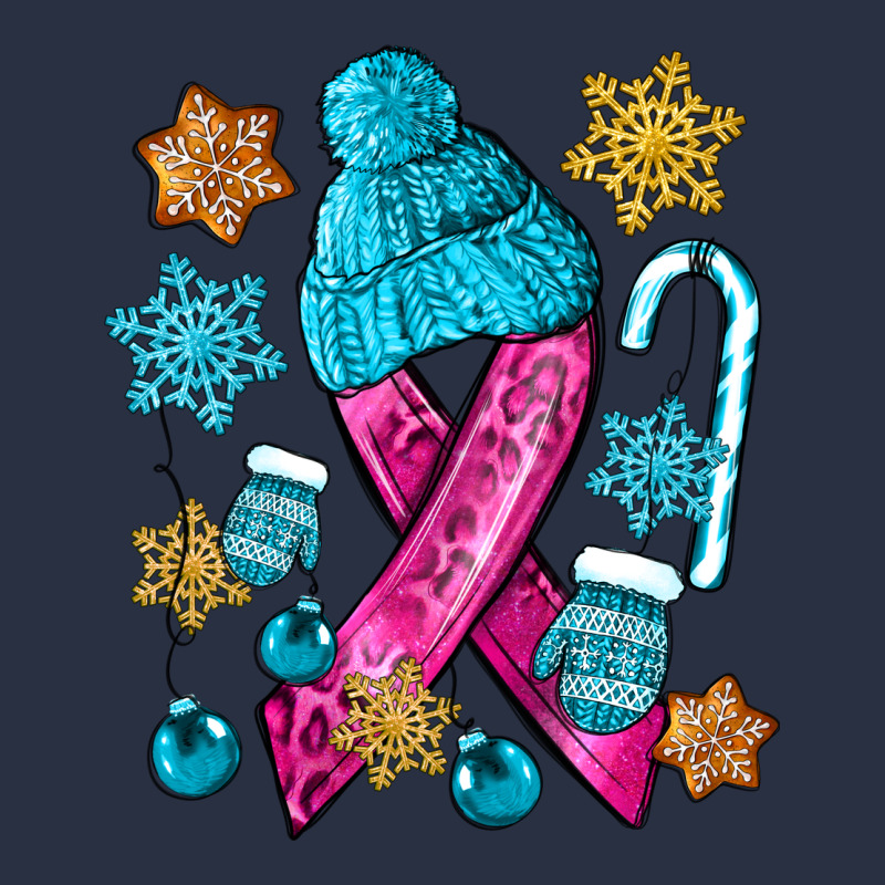 Winter Breast Cancer Ribbon Heavyweight Sweatshirt by NancyCooperArtShop | Teevron