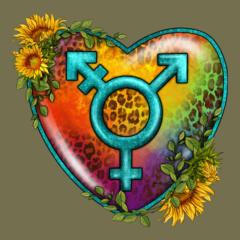 Lgbtq Heart With Sunflower Vintage Hoodie by BundleAndBundleShop | Teevron