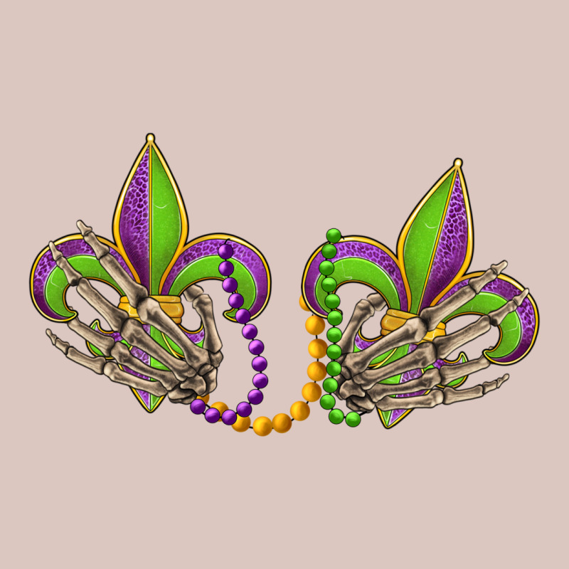 Skeleton Hands Mardi Gras Premium Hoodie by OliviaCreatesArt | Teevron
