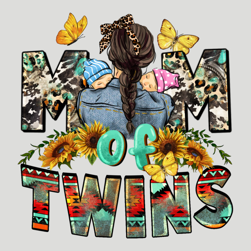 Mom Of Twins Mother's Day Zipper Hoodie by CowGirlArtShop | Teevron