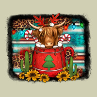 Hot Coco Christmas Highland Cow With Background Heavy Core Tee | Teevron