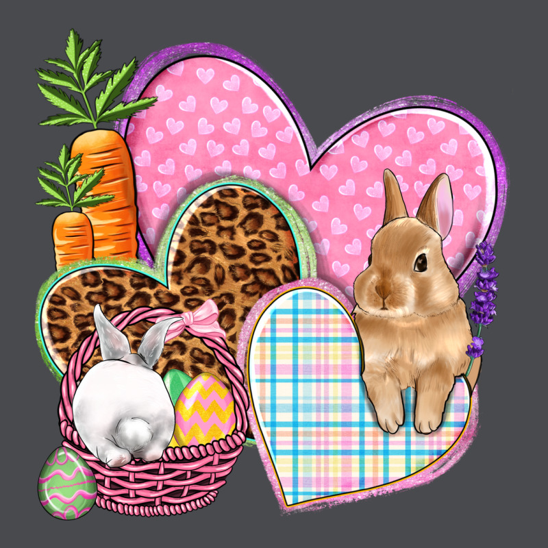 Easter Hearts Easter Day Zipper Hoodie by HowdyJamesFarm | Teevron