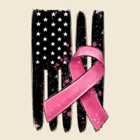 Breast Cancer Ribbon American Flag Premium Tee | Teevron