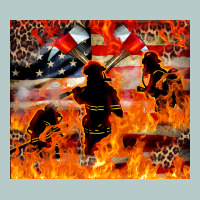 Western Firefighters With Thin Red Line Heavy Core Tee | Teevron