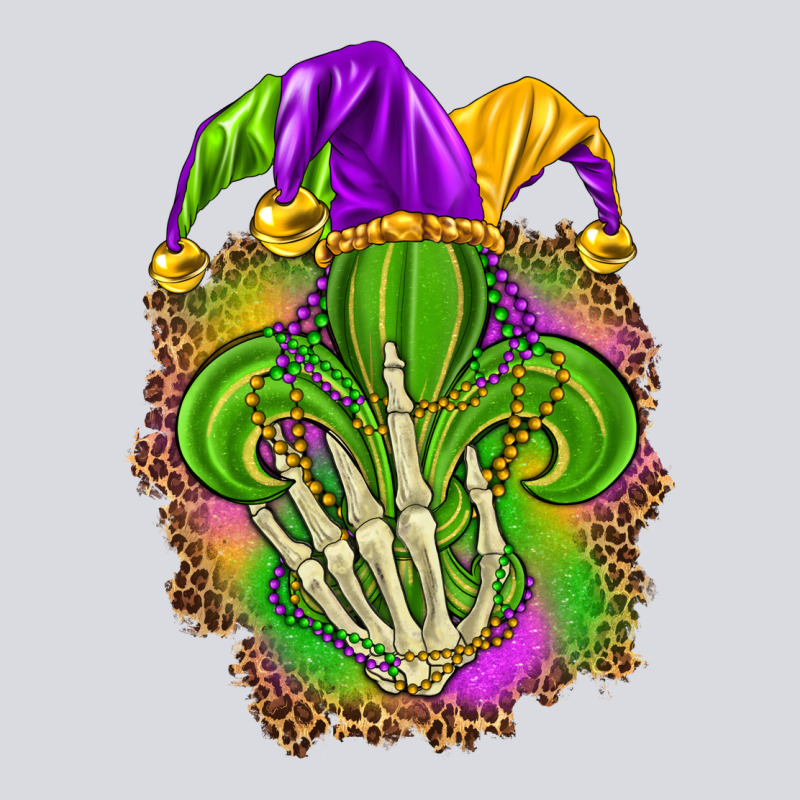 Mardi Gras With Skeleton Hand Zipper Hoodie by HowdyJamesFarm | Teevron