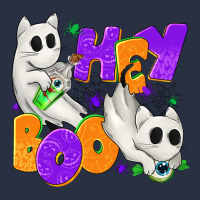 Hey Boo With Ghost Cats Heavyweight Sweatshirt | Teevron