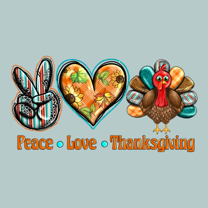Peace Love Thanksgiving Heavy Core Tee by BarkalooDesign | Teevron