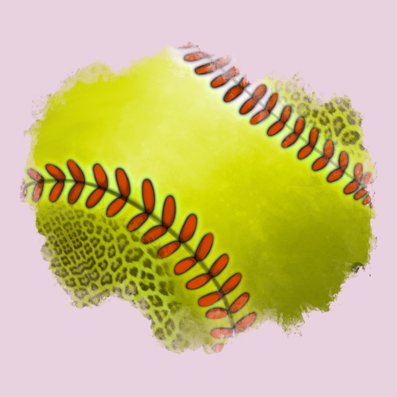 Leopard Softball Patch Ladies Tee by Jasminsmagicworld | Teevron