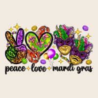 Peace Love Mardi Gras Zipper Hoodie | Teevron