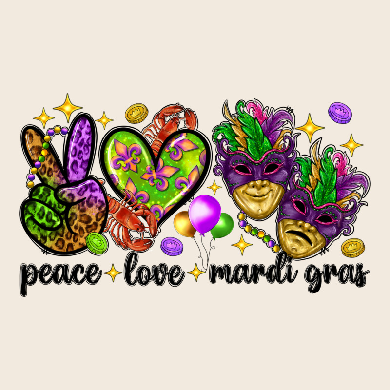 Peace Love Mardi Gras Zipper Hoodie by HowdyJamesFarm | Teevron