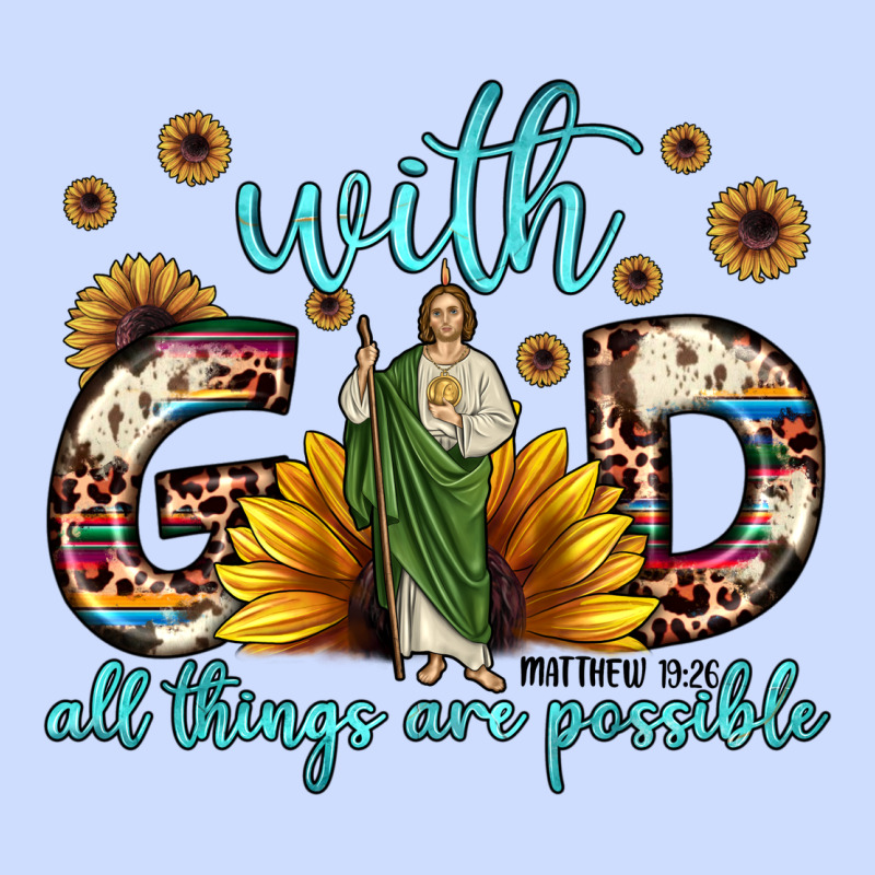 With God All Things Are Possible Matthew 19 26 Urban Heavy Tee by JahusDesignShop | Teevron