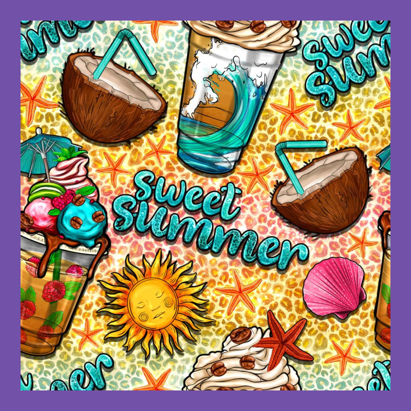 Sweet Summer Coffee Cups With Colorful Leopard And Sea Stars Seamless  Premium Sweatshirt by BundleAndBundleShop | Teevron