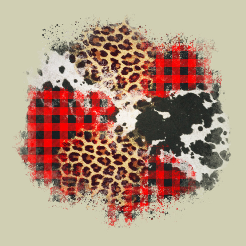 Leopard Cowhide Christmas Plaid Patches Heavy Core Tee by Jasminsmagicworld | Teevron