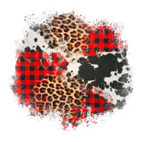 leopard cowhide Christmas plaid patches | Teevron