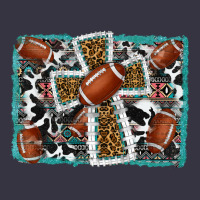 Football Cross Aztec Leopard Background Vintage Hoodie | Teevron
