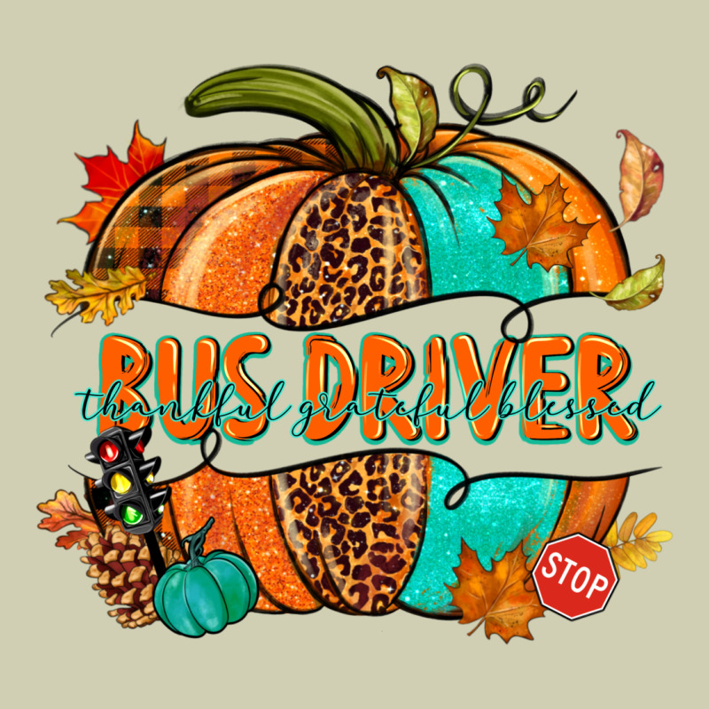 Bus Driver Pumpkin Heavy Core Tee by NancyCooperArtShop | Teevron