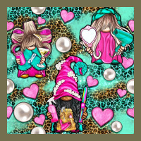 Hairdresser Gnomes With Hearts And Pearls With Leopard Vintage Hoodie | Teevron