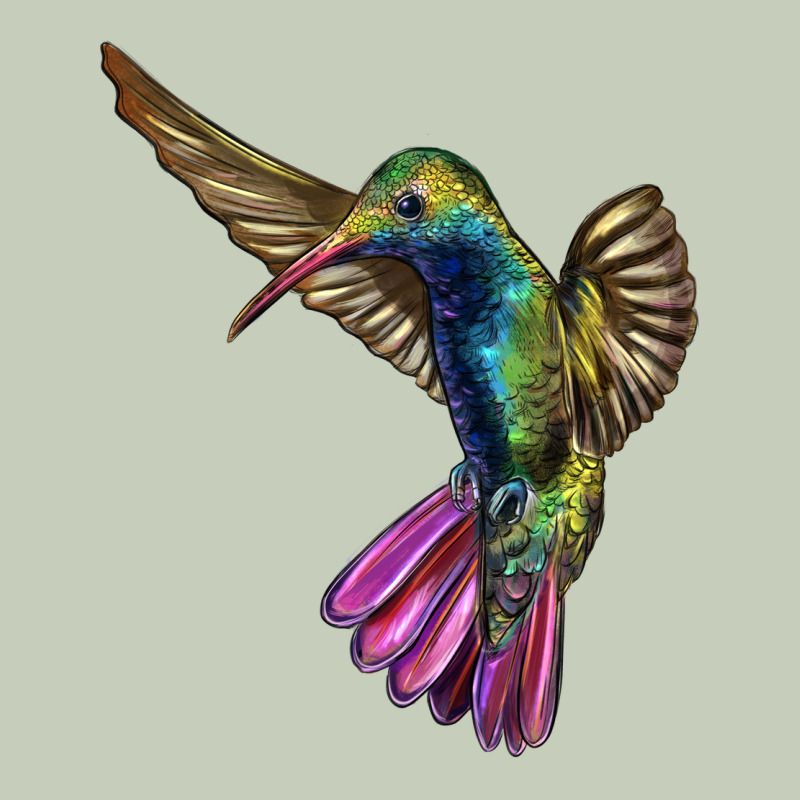 Flying Ruby Throated Hummingbird Ladies Tee by LillyAllenDesigns | Teevron