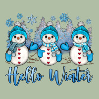 Snowman Hello Winter Urban Heavy Tee | Teevron