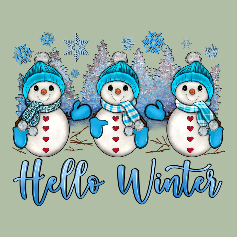 Snowman Hello Winter Urban Heavy Tee by JahusDesignShop | Teevron