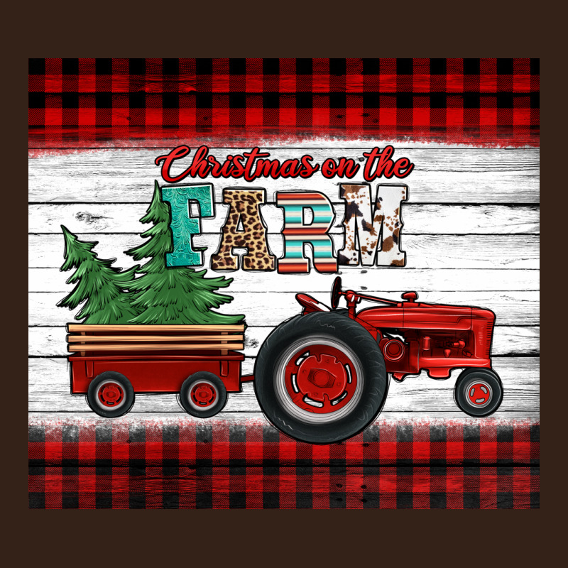 Christmas On The Farm Tractor Heavy Core Tee by Jasminsmagicworld | Teevron
