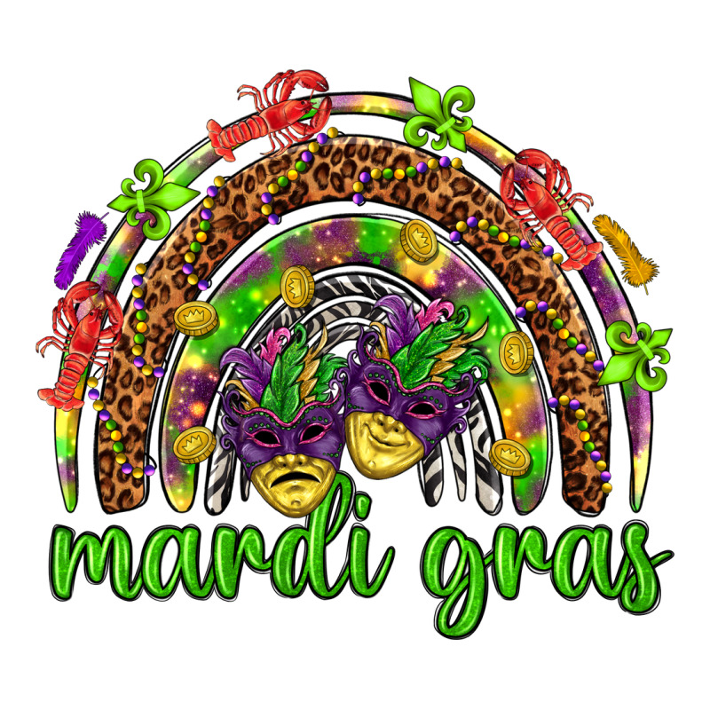 Mardi Gras Rainbow And Masks Zipper Hoodie by HowdyJamesFarm | Teevron