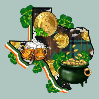 Texas Map St Patrick's Day Premium Sweatshirt | Teevron