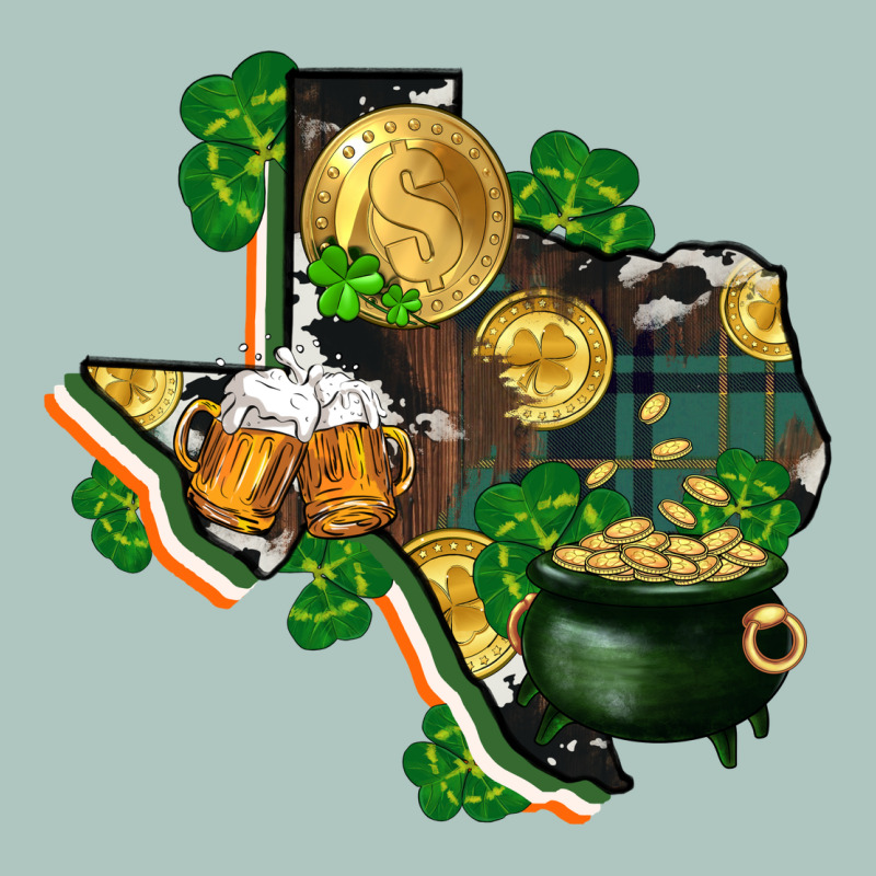 Texas Map St Patrick's Day Premium Sweatshirt by FaDigitalArtStudio | Teevron