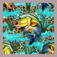 Lake Fish And Reeds With Leopard Seamless Pattern Bbs Vintage Hoodie | Teevron
