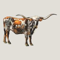 Texas Longhorn Cow Heavy Core Tee | Teevron