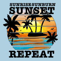 Sunrise Sunburn Sunset Repeat Premium Hoodie | Teevron