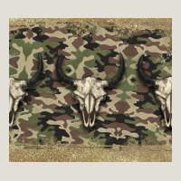 Camouflage Bull Skull Heavy Core Tee | Teevron