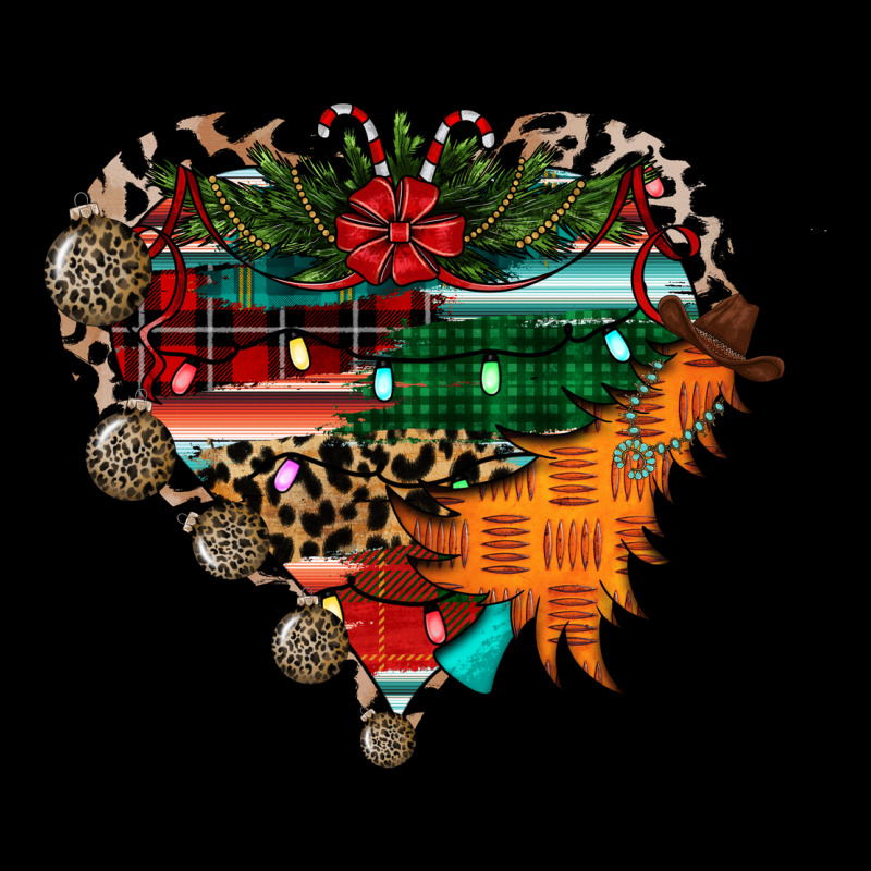 Festive Western Christmas Heart Urban Hoodie by CowhideDigitalArt | Teevron