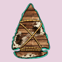 Cowhide Wooden Arrowhead Ladies Tee | Teevron